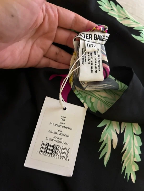 NWT Walter Baker Corsica Magnolia sarong one size - Picture 5 of 16